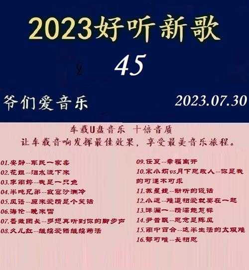 群星《2023好听新歌45》十倍音质WAV分轨