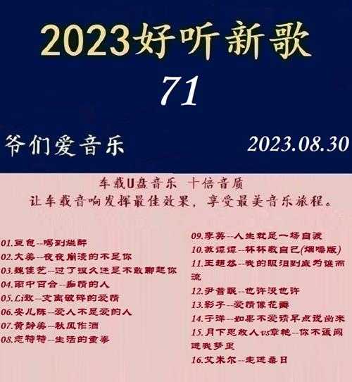 群星《2023好听新歌71》十倍音质WAV分轨