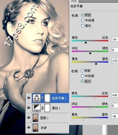 用photoshopCS5将美女图片调制出高光深褐色皮肤效果