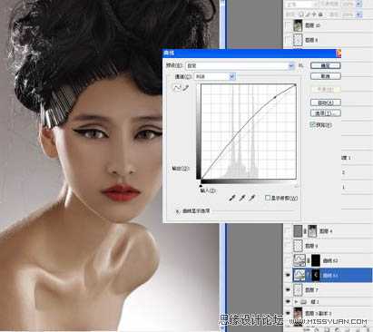 Photoshop将给模特头像制作出精确美化及增强质感效果