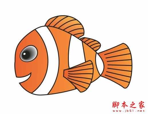 Coreldraw绘制海底总动员之小鱼Nemo