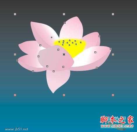 CorelDRAW(CDR)设计绘制卡通风格的荷花实力教程