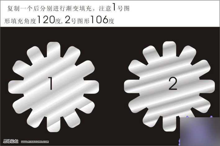 CDR简单打造质感立体的齿轮模型