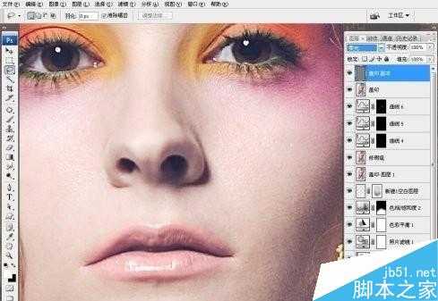 Photoshop对人物杂志像后期调出冷艳效果