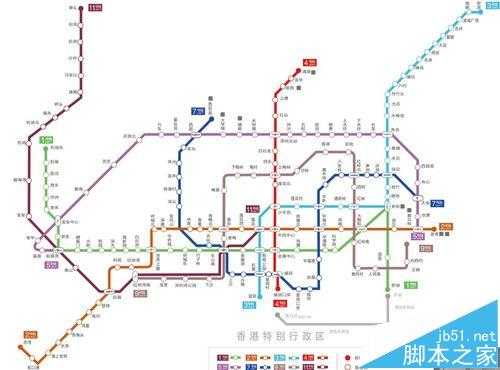 CorelDRAW X4怎么绘制深圳地铁线路图?