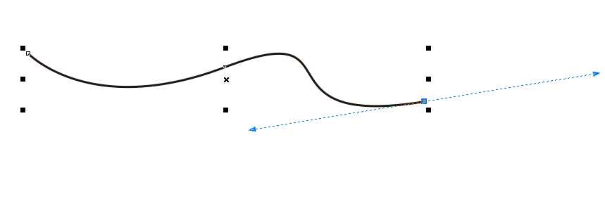 coreldraw贝塞尔工具如何断开一侧的调节线?