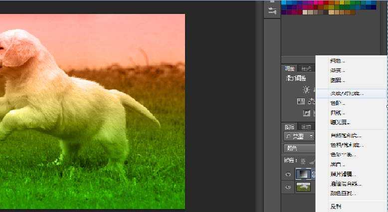 ps cs6怎么给图片添加彩色渐变效果?