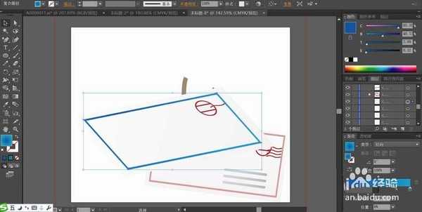 ai怎么绘制信纸图片? ai信纸矢量素材的设计方法