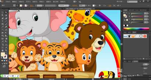 ai怎么手绘动物园插画 ai设计动物园插画教程