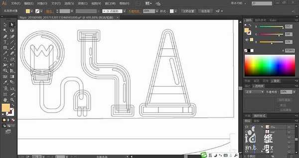 ai怎么设计道路工具图标? ai道路工具logo的画法