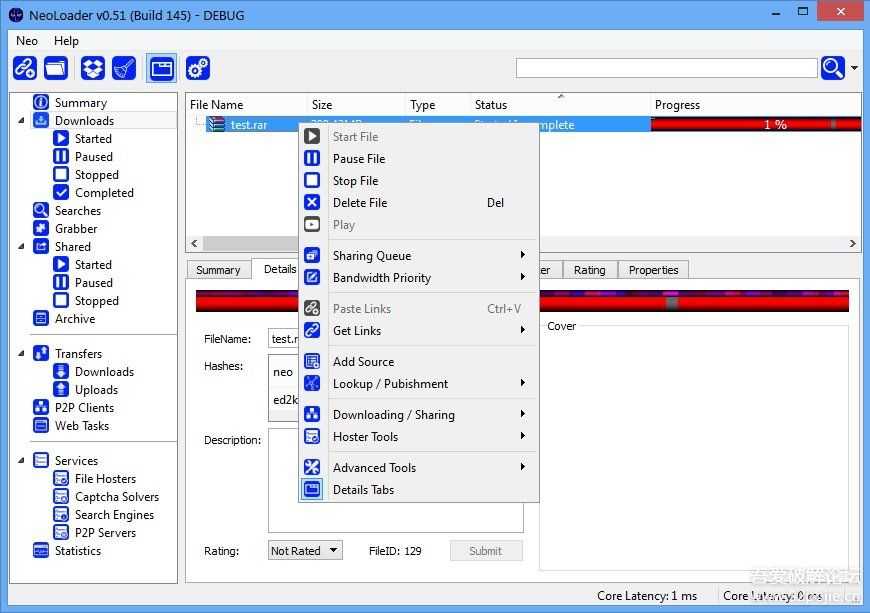 跨平台bt/ed下载软件NeoLoader 0.50